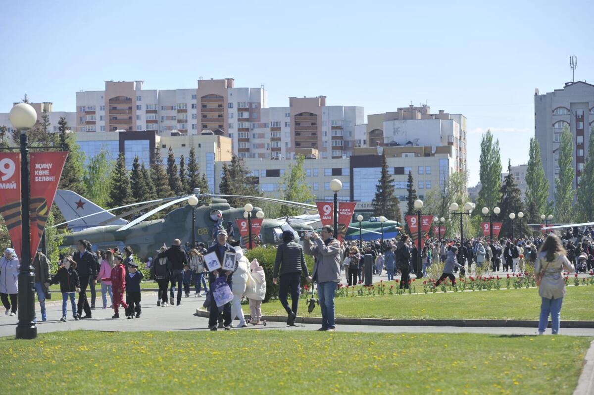 Казанда узган Җиңү бәйрәменнән ФОТОРЕПОРТАЖ