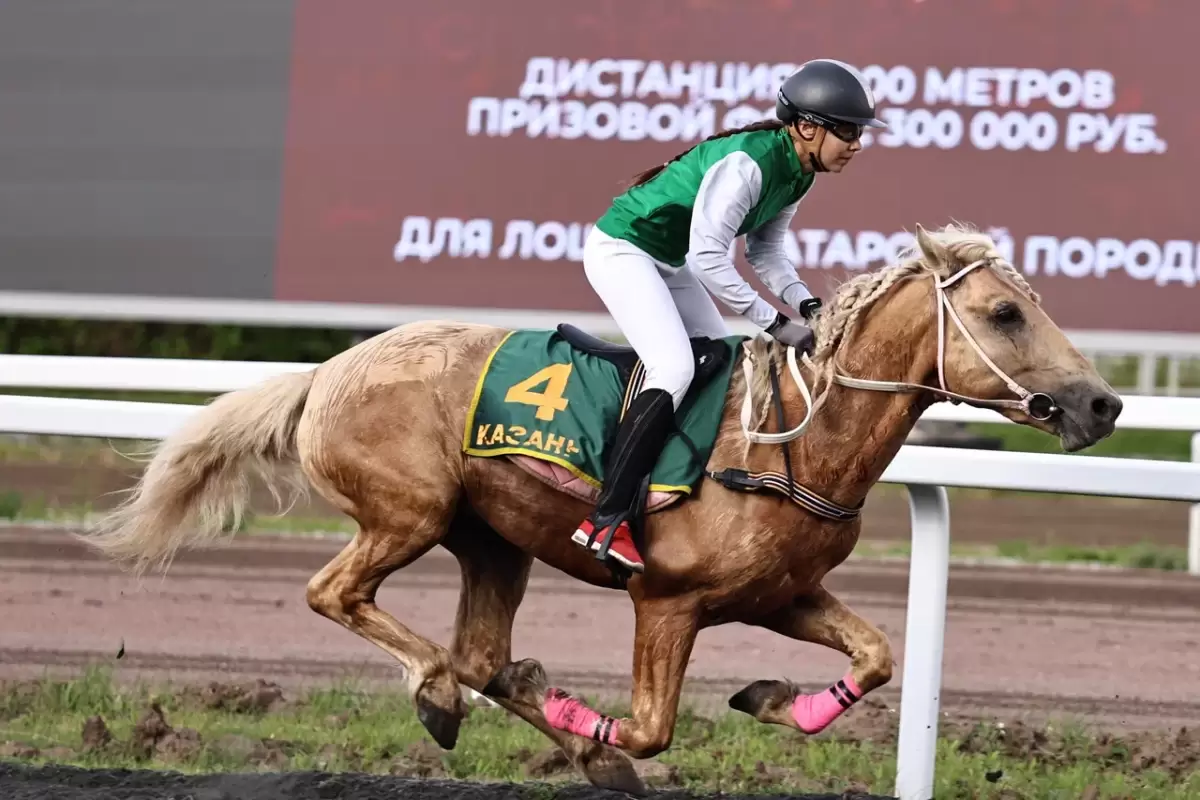 Казан Сабан туе кысаларында ипподромда уздырылган ат чабышларыннан ФОТОРЕПОРТАЖ